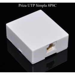 Priza Simpla de UTP 8P8C Priza Simpla de UTP 8P8C