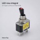 Intrerupator cu Maneta si LED Rosu 12V 30A, ON/OFF, 3 Pini