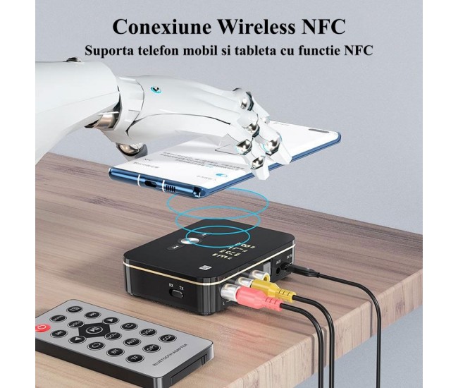 Digital Audio NFC M8 Bluetooth 5.0 Inteligent RX/TX