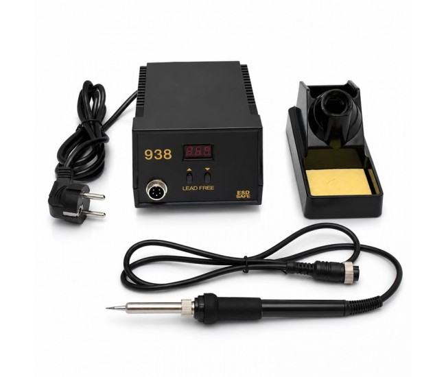 Stație de lipit cu fludor 60W reglaj digital temperatură 200-480°C DALBI 938