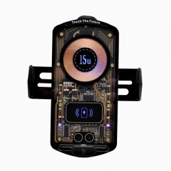 Suport Auto A6 cu Incarcare Wireless 15W si Touch Control Suport Auto A6 cu Incarcare Wireless 15W si Touch Control