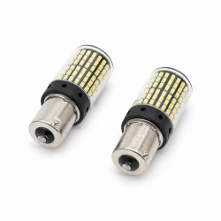 Set 2 Becuri Auto LED 1156 pentru Marsarier, Albe, 12V, Soclu BA15D