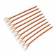 Conector Banda LED COB Monocolor 10mm 3 Pini cu Cablu 10cm Set 10 Buc YOA3P-10-1 DALBI
