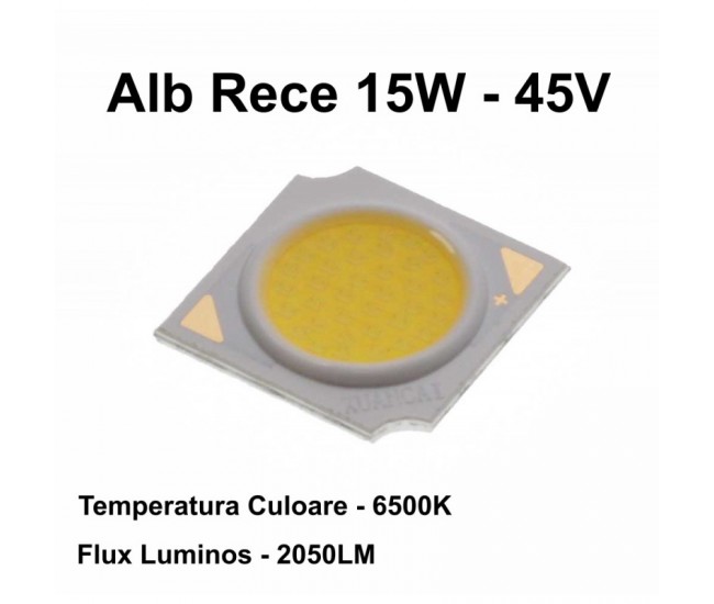 Led Cob 13,5mm, Putere 15W