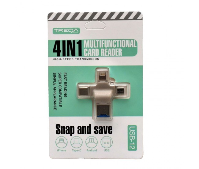 Cititor de Carduri 4 in 1 Multifunctional Transfer Rapid / USB-12