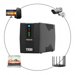 UPS 700VA / 400W Line Interactive AVR 2 schuko TED UPS 700VA / 400W Line Interactive AVR 2 schuko TED