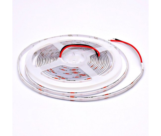 Banda Cob Led 24V - 8mm / 320led/ml - 11W/ml, Albastru - Interior IP20 - 5m/rol