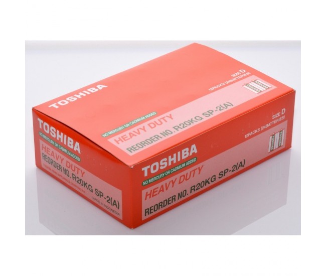 Baterie Toshiba Heavy-Duty R20 D, 24Buc/Cut