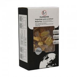 Mufa RJ45 S/FTP CAT 8 Auriu cu Ecranare Metalica - 50Buc/Set