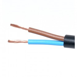 Cablu Electric 2x1,5mm MYYM Litat (Negru) Cablu Electric 2x1,5mm MYYM Litat (Negru)