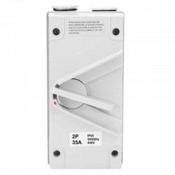 Intrerupator Izolator Waterproof 2P - 35A / 440V Intrerupator Izolator Waterproof 2P - 35A / 440V