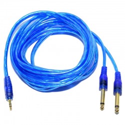 Cablu Jack 3,5 Tata Stereo-2 Jack 6,3 Tata Mono Siliconat/3m, Profesional Cablu Jack 3,5 Tata Stereo-2 Jack 6,3 Tata Mono Siliconat/3m, Profesional