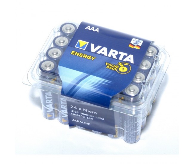 Baterie Alkalina Varta Energy-Energy R3 AAA , 24buc/set