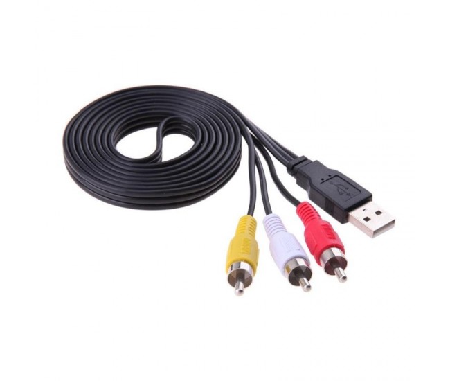 Cablu USB Tata-3RCA Tata/1,5m
