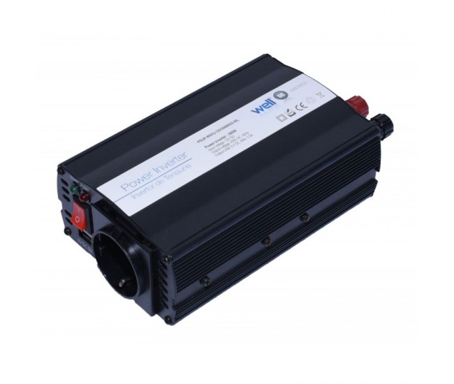 Invertor Auto 300W, 12V-220V + USB