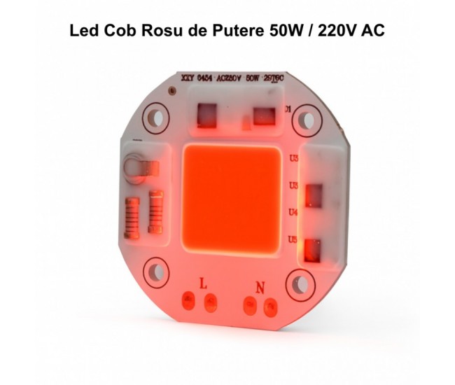 Pastila Led Cob 50W cu Lumina Rosie, 220V AC  / XSY-5454
