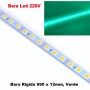 Bara Led 220V / 72 x SMD 5050 / Verde, 990x12x1mm