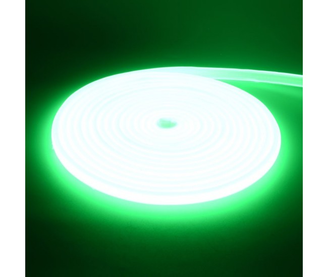 Banda Led Cob Verde Smarald Neon Flex - 288led/m - IP65 / 220V - 10W/ml / Rola 5ml