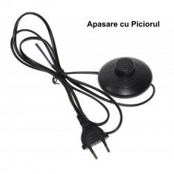 Intrerupator de Picior cu Cablu Negru 1,5m Intrerupator de Picior cu Cablu Negru 1,5m