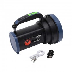Lanterna TD-298 cu Led 100W si 3 Faze de Lumina / Acumulator LI-Po Lanterna TD-298 cu Led 100W si 3 Faze de Lumina / Acumulator LI-Po