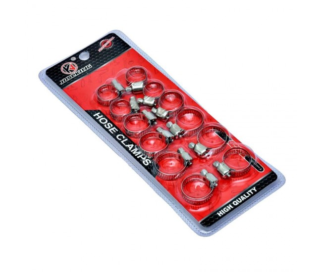 Set 12 Coliere din Inox cu Strangere pentru Furtun