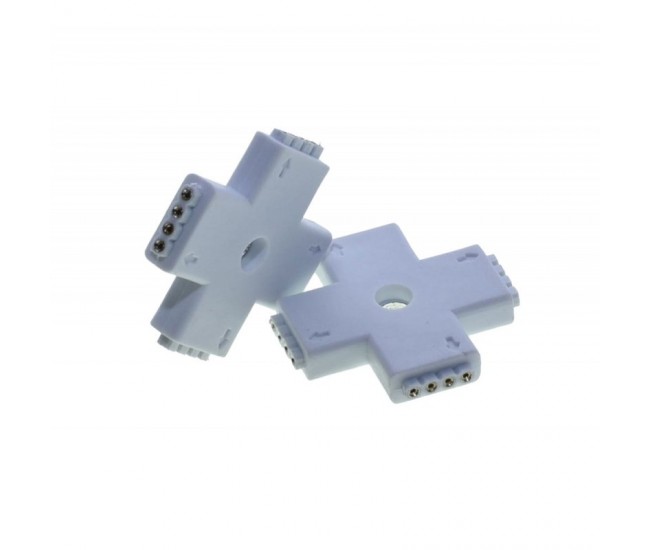 Conector Cruce de Banda Led RGB