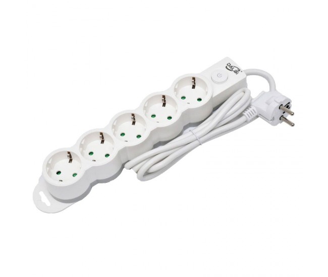 Prelungitor Electric cu Intrerupator, 5 Prize si Protectie Copii, Cablu 3x1mm / 1,5m