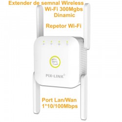 Extender Wireless N 4 Antene 300Mbps, Dinamic Pix-Link WPS / WR24Q Extender Wireless N 4 Antene 300Mbps, Dinamic Pix-Link WPS / WR24Q