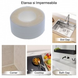 Banda de Etanșare Transparentă 3,8 x 320 cm Banda de Etanșare Transparentă 3,8 x 320 cm
