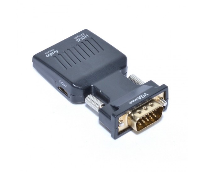Convertor Video VGA-HDMI + Audio/HDTV 1080P