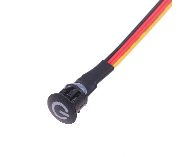 Intrerupator Touch Senzor 13mm Dimabil 12V-2,5A / HST06 - NEGRU