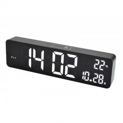 Ceas Digital DS-6625 Negru cu Led Alb Ceas Digital DS-6625 Negru cu Led Alb