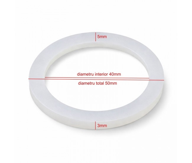 Garnitură siliconică pentru rezistență boiler electric 1¼” (Ø40 mm), etanșare flanșă