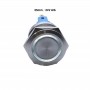 Push Buton 25mm/24V Led Alb