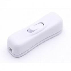 Intrerupator pe Fir prin Clipsare/Alb Intrerupator pe Fir prin Clipsare/Alb