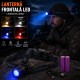 Lanterna Frontala LED 4 Culori Alb Cald Alb Rece Albastru Rosu Acumulator 18650 USB-C Zoom