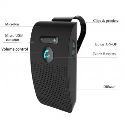 Sistem Auto Handsfree Bluetooth V 5.0 + EDR Multipoint BT-SP09 Sistem Auto Handsfree Bluetooth V 5.0 + EDR Multipoint BT-SP09