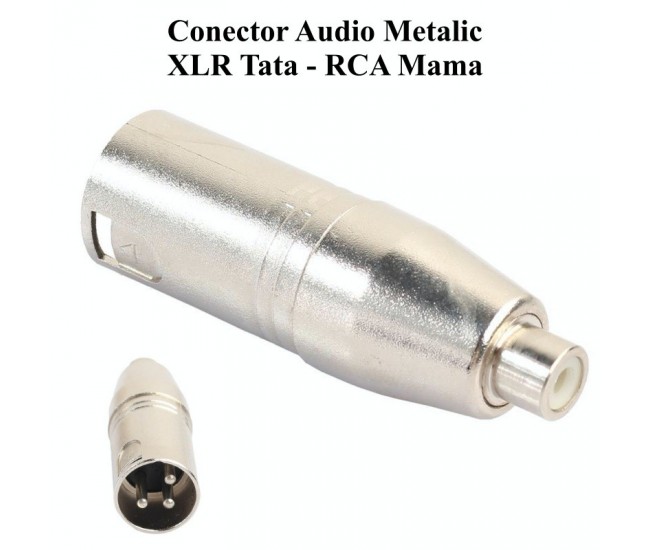 Conector Audio XLR Tata-RCA Mama