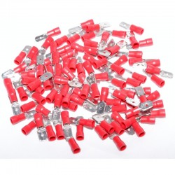 Papuc Electric Rosu Tata 6,3mm ,100buc/set Papuc Electric Rosu Tata 6,3mm ,100buc/set