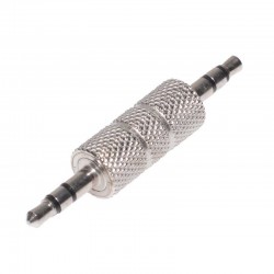 Adaptor Jack 3,5mm Tata-Tata, Argintiu Adaptor Jack 3,5mm Tata-Tata, Argintiu