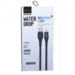 Cablu de Date Usb la Micro Usb, Panzat cu Lumina / 200cm - V30 Cablu de Date Usb la Micro Usb, Panzat cu Lumina / 200cm - V30