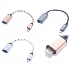 Cablu OTG - Iphone,15 cm Cablu OTG - Iphone,15 cm