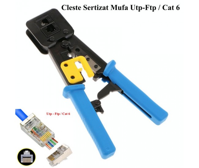 Cleste Profesional Sertizat Mufa Utp-Ftp / Cat 6