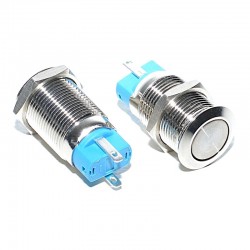 Intrerupator Push Metalic 12mm  220V Intrerupator Push Metalic 12mm  220V