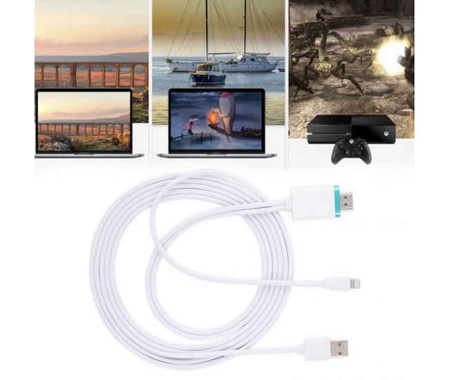 Convertor KIT Cablu MHL iPhone HDTV Video 1920x1080, 30p