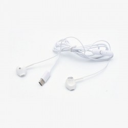 Casti USB-C cu Microfon, Fara Dopuri, Albe CY-C20