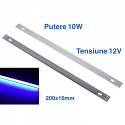 Bara Led Cob 200x10mm Albastru Bara Led Cob 200x10mm Albastru
