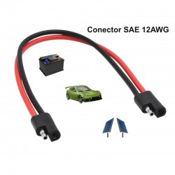 Conectori Mufa SAE 12AWG de Panou Solar/Baterii Auto, 30Cm Conectori Mufa SAE 12AWG de Panou Solar/Baterii Auto, 30Cm
