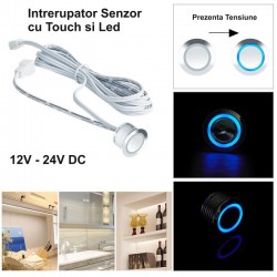 Intrerupator Touch Senzor 18mm de Banda Led 12V-60W / 24V-120W Intrerupator Touch Senzor 18mm de Banda Led 12V-60W / 24V-120W