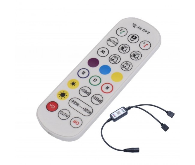 Controler RGB 24 Taste cu 2 ieșiri și Magic Smart - 144W